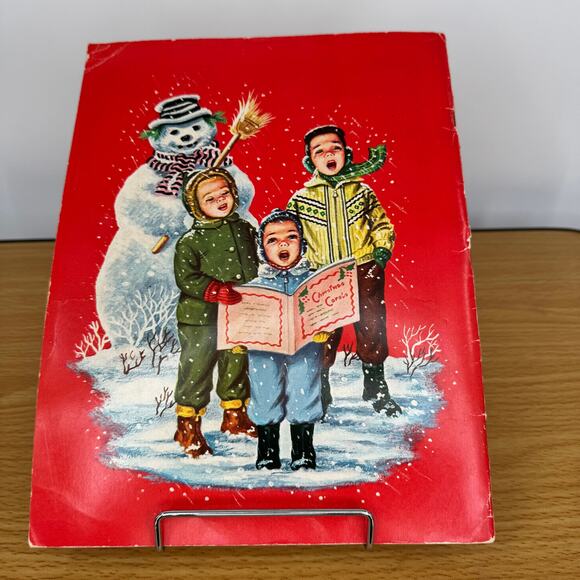 VTG 1952 Christmas Carols songbook sheet music Whitman Publishing Karl Schulte - Picture 4 of 9